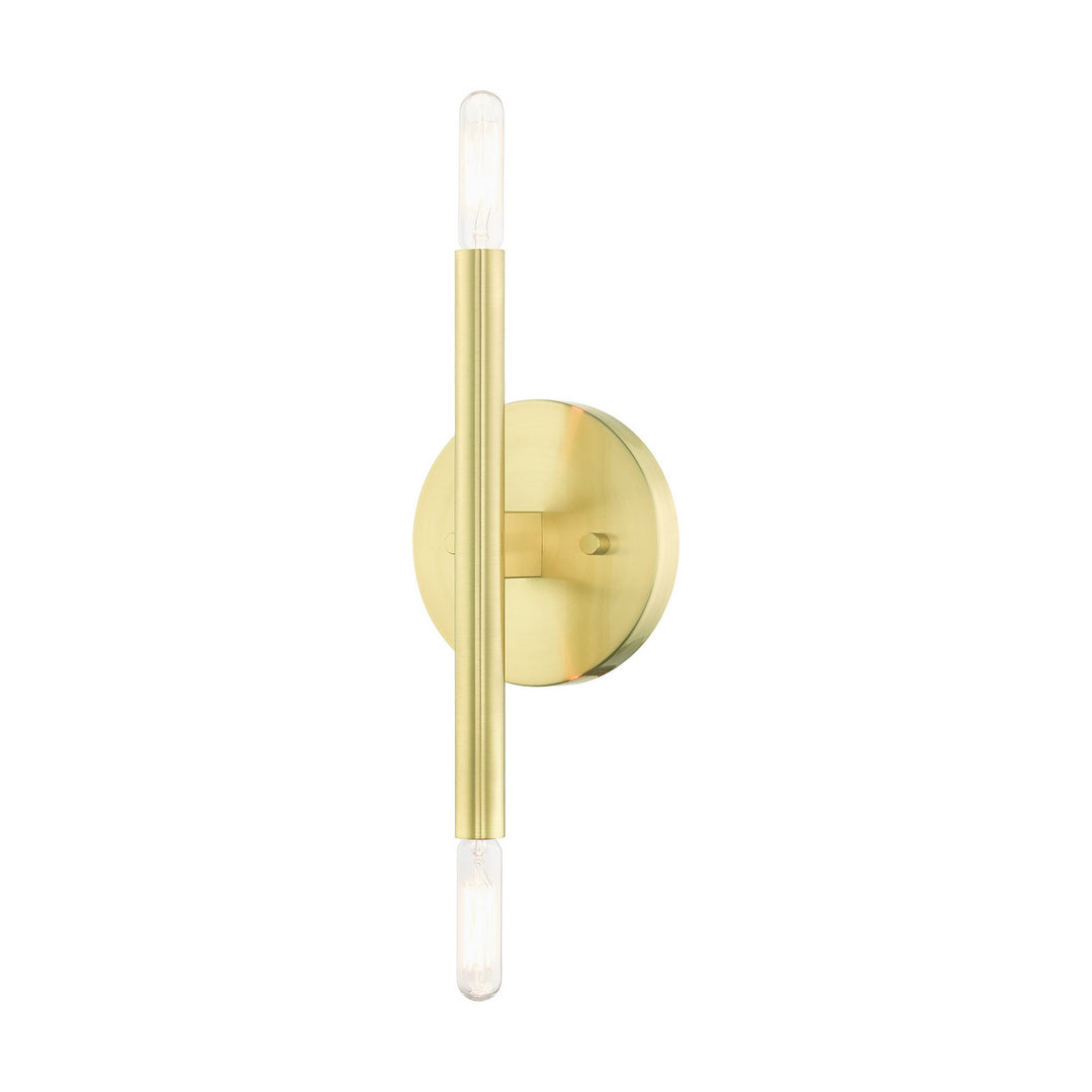 Livex Copenhagen 51172-12 Wall Sconce Light - Satin Brass
