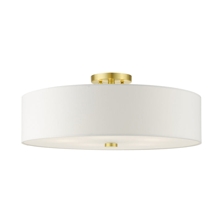 Livex Meridian 52142-12 Ceiling Light - Satin Brass