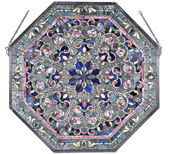Meyda Tiffany Lighting 107222 Floral Window Mirror Bronze / Dark