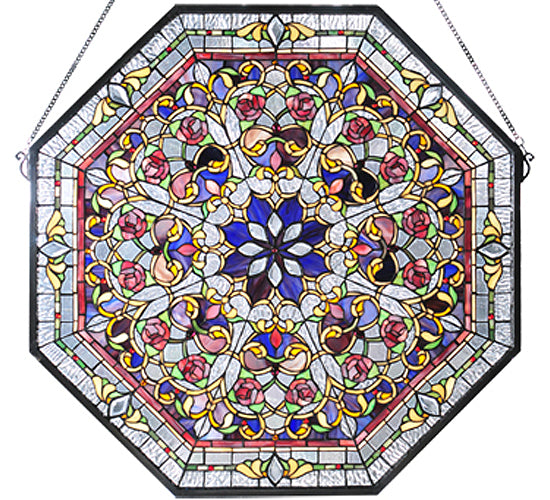 Meyda Tiffany Lighting 107222 Floral Window Mirror Bronze / Dark