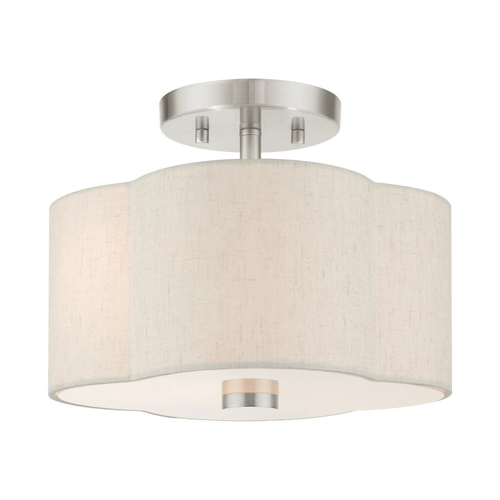 Livex Solstice 58061-91 Ceiling Light - Brushed Nickel