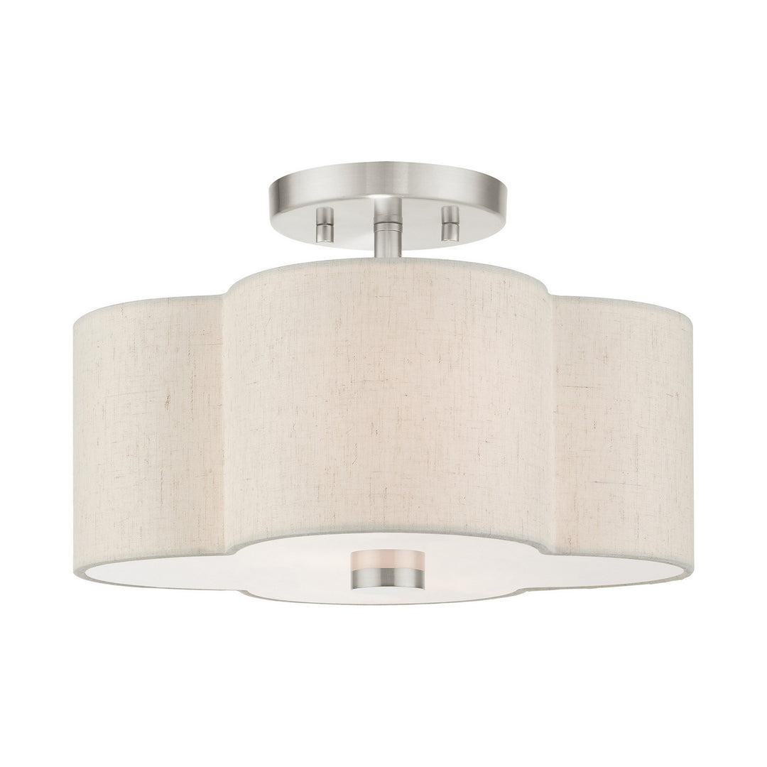 Livex Solstice 58062-91 Ceiling Light - Brushed Nickel