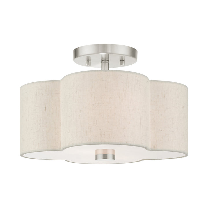 Livex Solstice 58062-91 Ceiling Light - Brushed Nickel