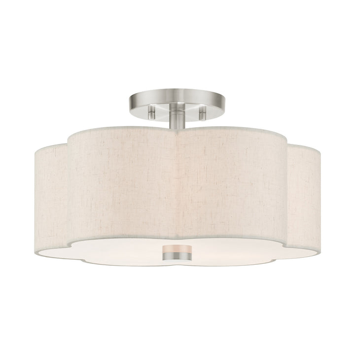 Livex Solstice 58063-91 Ceiling Light - Brushed Nickel