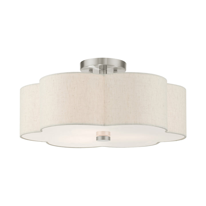 Livex Solstice 58064-91 Ceiling Light - Brushed Nickel