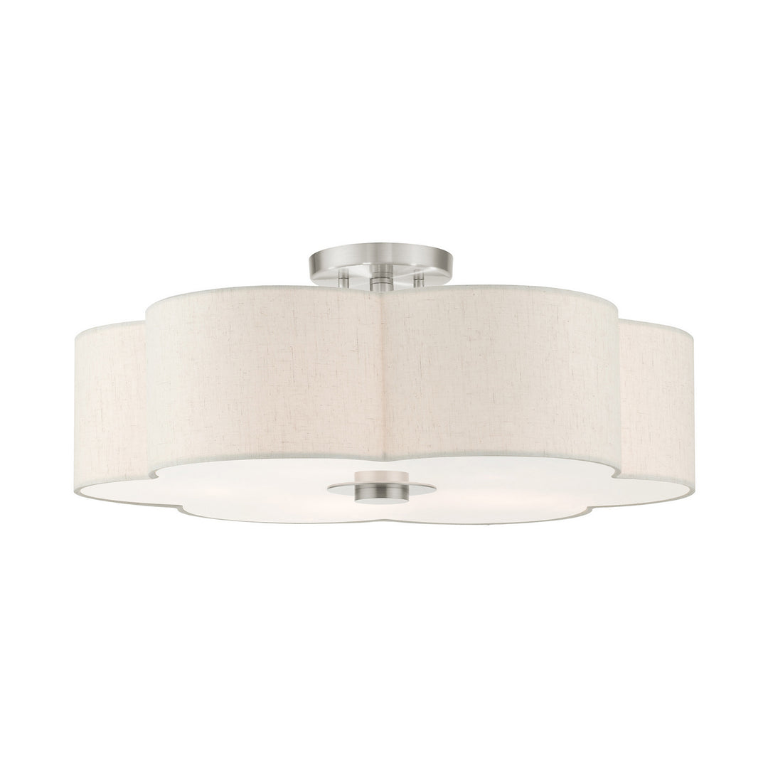 Livex Solstice 58068-91 Ceiling Light - Brushed Nickel