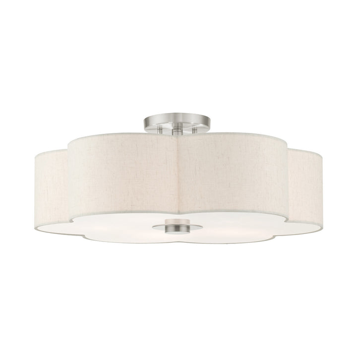 Livex Solstice 58068-91 Ceiling Light - Brushed Nickel