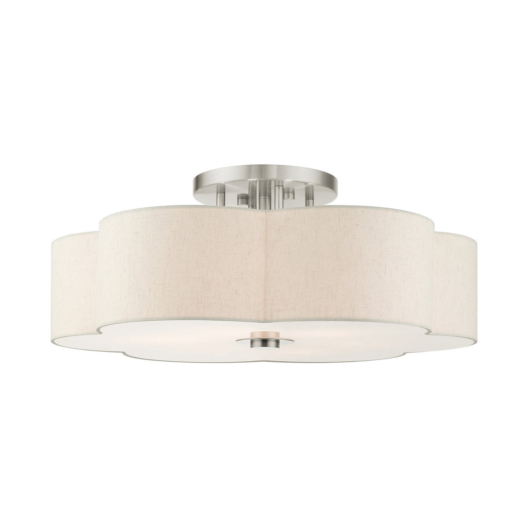 Livex Solstice 58069-91 Ceiling Light - Brushed Nickel