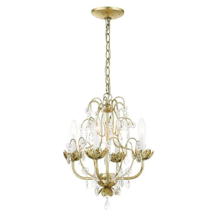Livex Sofia 8193-28 Chandelier Light - Hand Applied Winter Gold