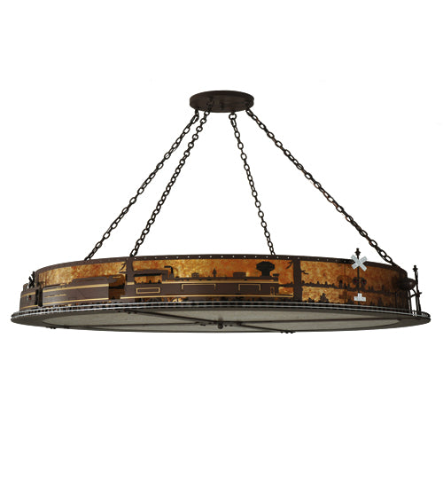 Meyda Tiffany Train 107264 Pendant Light - Cafe-Noir