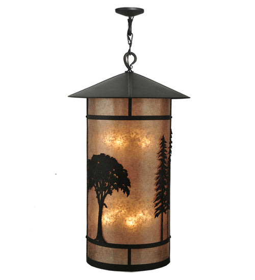 Meyda Tiffany Lighting 107335 Forest Eight Light Pendant Outdoor Bronze / Dark
