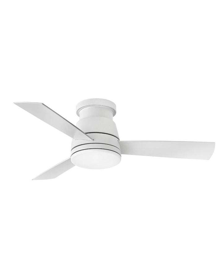 Hinkley Trey 902744FMW-LWD Ceiling Fan 44 - Matte White, Matte White/