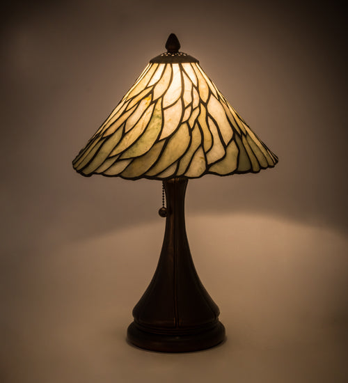 Meyda Tiffany Lighting 107365 Willow One Light Table Lamp Lamp Bronze / Dark