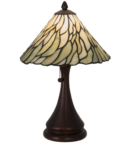 Meyda Tiffany Lighting 107365 Willow One Light Table Lamp Lamp Bronze / Dark