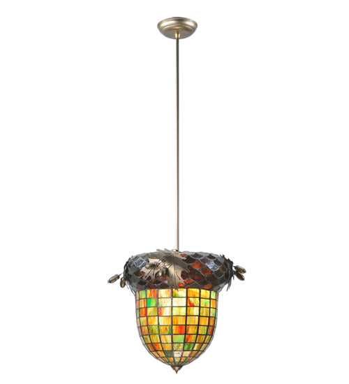 Meyda Tiffany Greenbriar Oak 107367 Pendant Light - Antique Copper