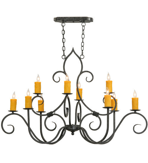 2nd Avenue Clifton 01.0731.48.OVAL.AIG Chandelier Light - Antique Iron Gate