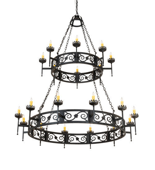 2nd Avenue Majella 01.0844.66.075U Chandelier Light - Antique Iron Gate