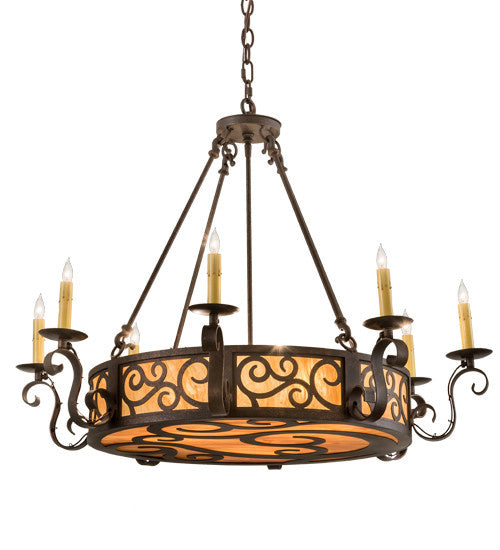 2nd Avenue Delano 01.0862.36.0161T Chandelier Light - Copper Rust