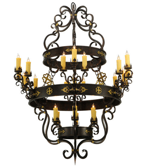 2nd Avenue Santino 01.0989.60.75H Chandelier Light - Gilded Tobacco