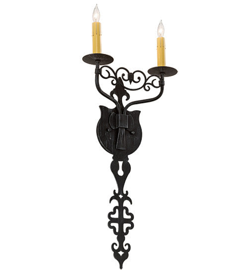 2nd Avenue Merano 04.1079.2.ADA.075U Wall Sconce Light - Antique Iron Gate