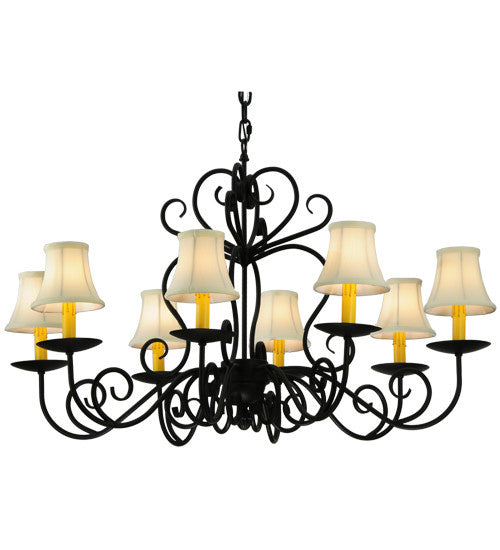 2nd Avenue Corrina 0672.36.OV Chandelier Light - Blackwash