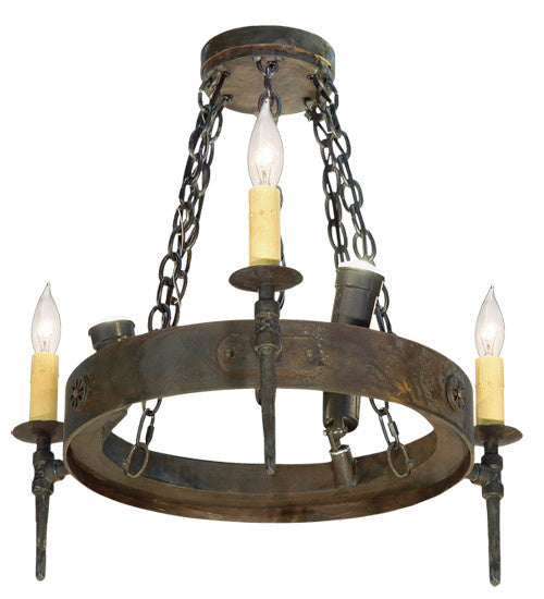 2nd Avenue Warwick 1-0424184151-104 Chandelier Light - Hand Waxed Metal