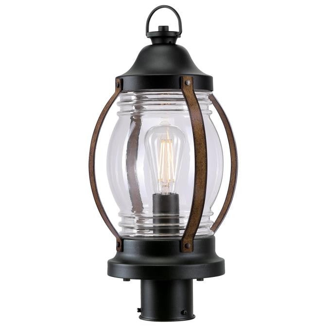 Westinghouse Lighting 6578800  Canyon Outdoor Textured Black & Barnwood