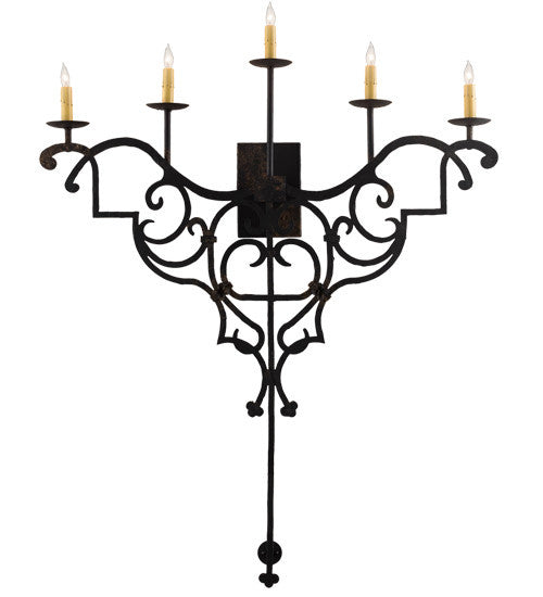 2nd Avenue Fleur De Lys 18938-273 Wall Sconce Light - Julio Distressed