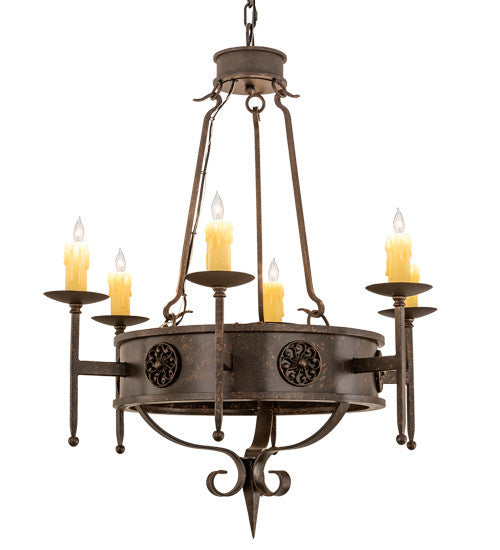 2nd Avenue Lorenzo 200081-92.GT Chandelier Light - Gilded Tobacco