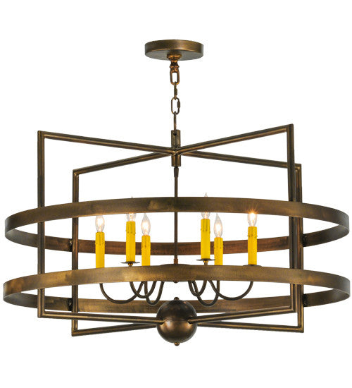 2nd Avenue Aldari 200109-27 Chandelier Light - Antique Copper