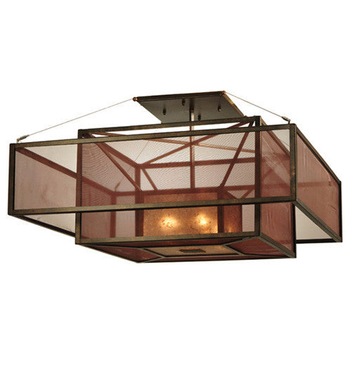 2nd Avenue Quadrato 200116-3 Ceiling Light - Gilded Tobacco