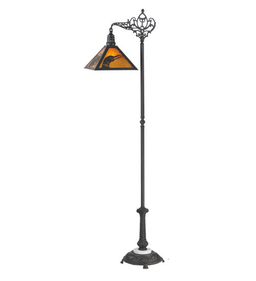 Meyda Tiffany Lighting 107463 Loon One Light Floor Lamp Lamp Bronze / Dark