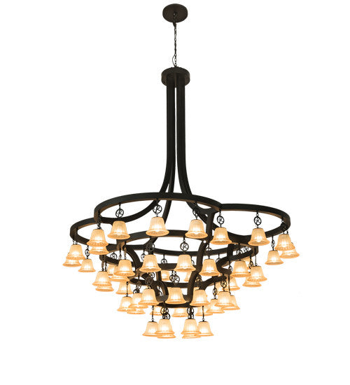 2nd Avenue Cretella 204278-28 Chandelier Light - Solar Black