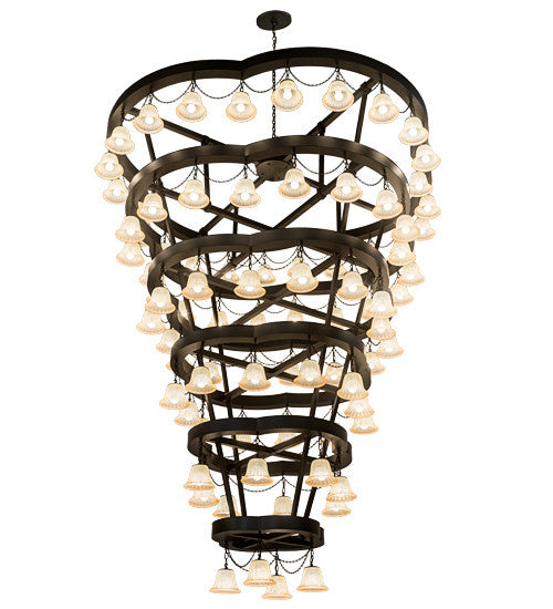 2nd Avenue Cretella 204278-6 Chandelier Light - Solar Black