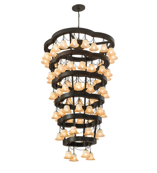 2nd Avenue Cretella 204278-7 Chandelier Light - Solar Black