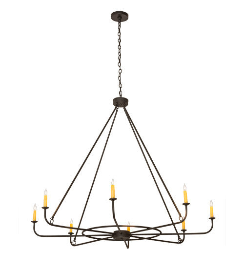 2nd Avenue Brach Ring 210788-1 Chandelier Light - Wrought Iron