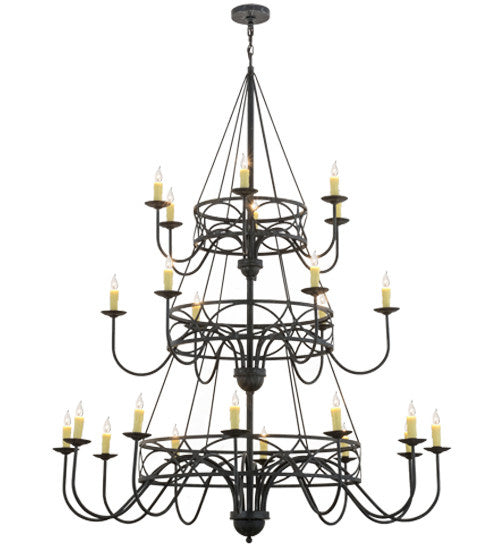 2nd Avenue Polonella 213432-7 Chandelier Light - Antique Iron Gate