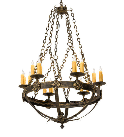 2nd Avenue Neapolis 214630-8-PRCC-21 Chandelier Light - Florentine Gold