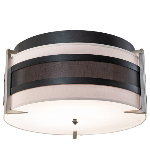 2nd Avenue Nathan 28260-13 Ceiling Light - Textured Black & Nickel Powder Coat