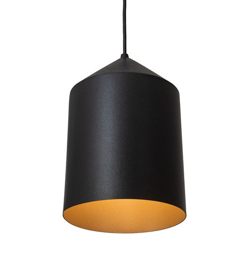 2nd Avenue Silo 28260-5 Pendant Light - Black Textured/Champagne Metallic