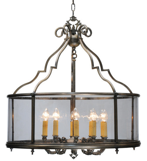 2nd Avenue Sanctuary 30880-5 Chandelier Light - Antique Brass