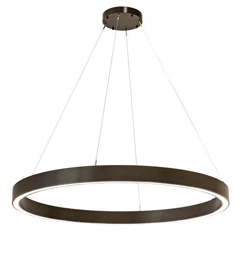 Meyda Tiffany 211037 Contemporary Modern LED Pendant from Anillo Halo Collection in Timeless Bronze Finish, 60.00 inches