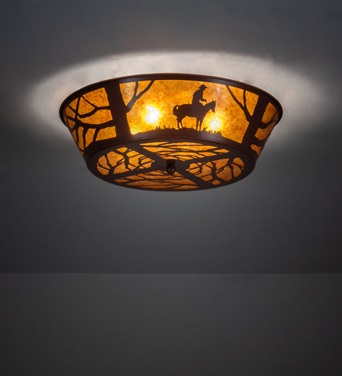 Meyda Tiffany Cowboy 107593 Ceiling Light - Rust