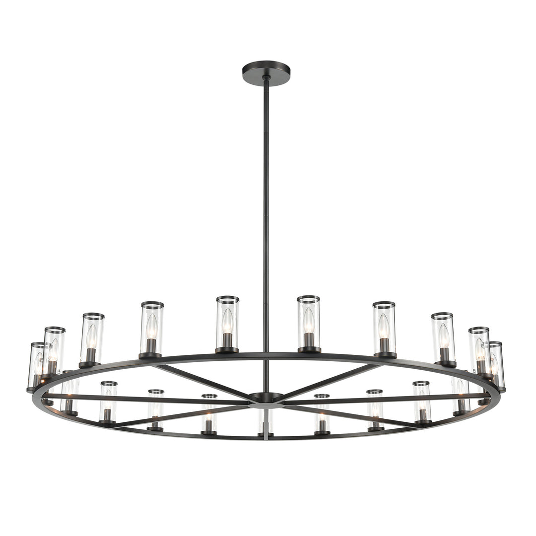 Alora revolve CH309021UBCG Chandelier Light - Clear Glass/Urban Bronze