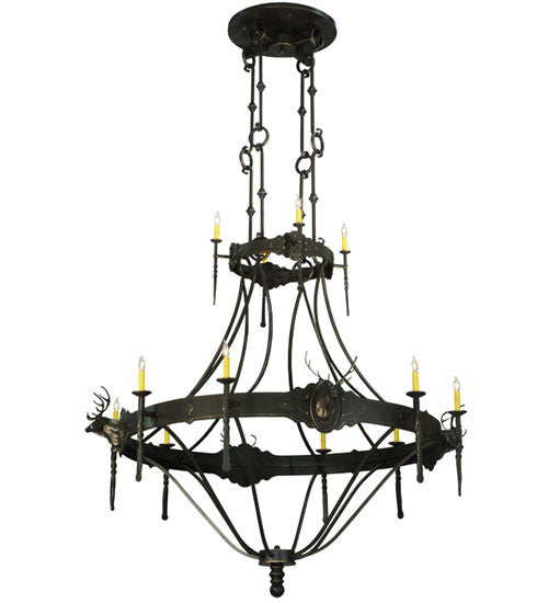2nd Avenue Stag 48259-231 Chandelier Light - Timeless Bronze