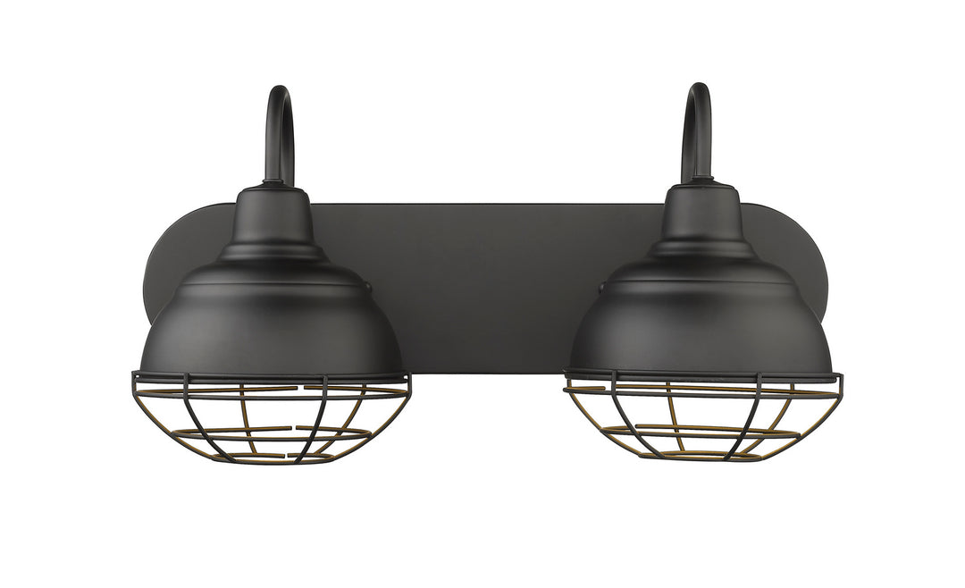 Millennium Neo-Industrial 5422-MB Bath Vanity Light 18 in. wide - Matte Black