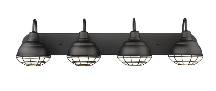 Millennium Neo-Industrial 5424-MB Bath Vanity Light 37 in. wide - Matte Black