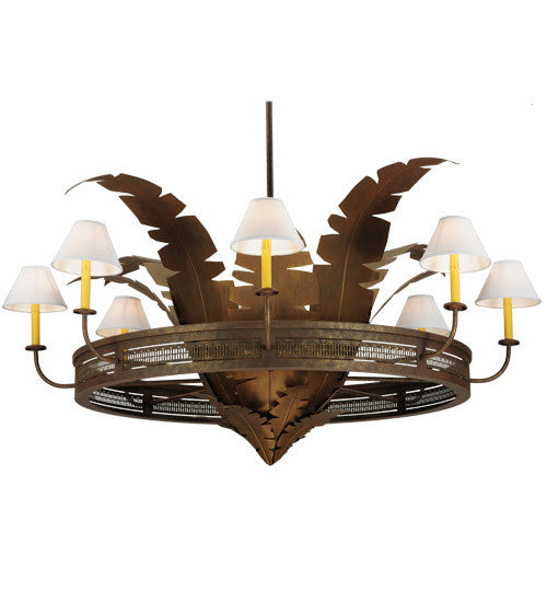 Meyda Tiffany 136614 Banana Bamboo Ceiling Fixture, 59" Width