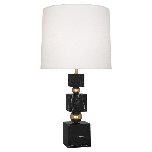 Robert Abbey Lighting 238 Jonathan Adler Totem Lamp Modern Brass W/ Black Marble