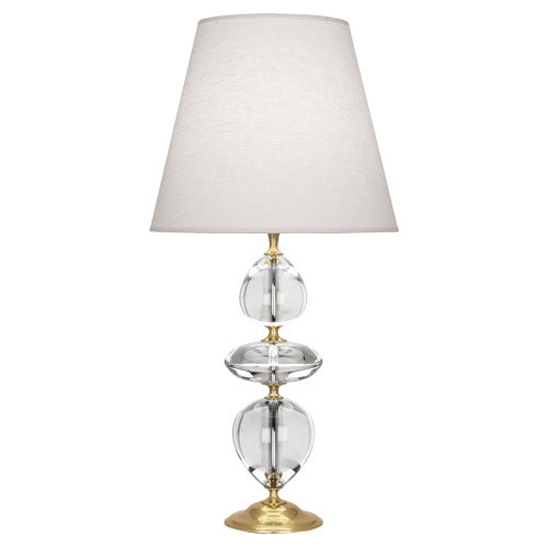 Robert Abbey Lighting 260 Williamsburg Orlando Lamp Clear Crystal W/ Modern Brass